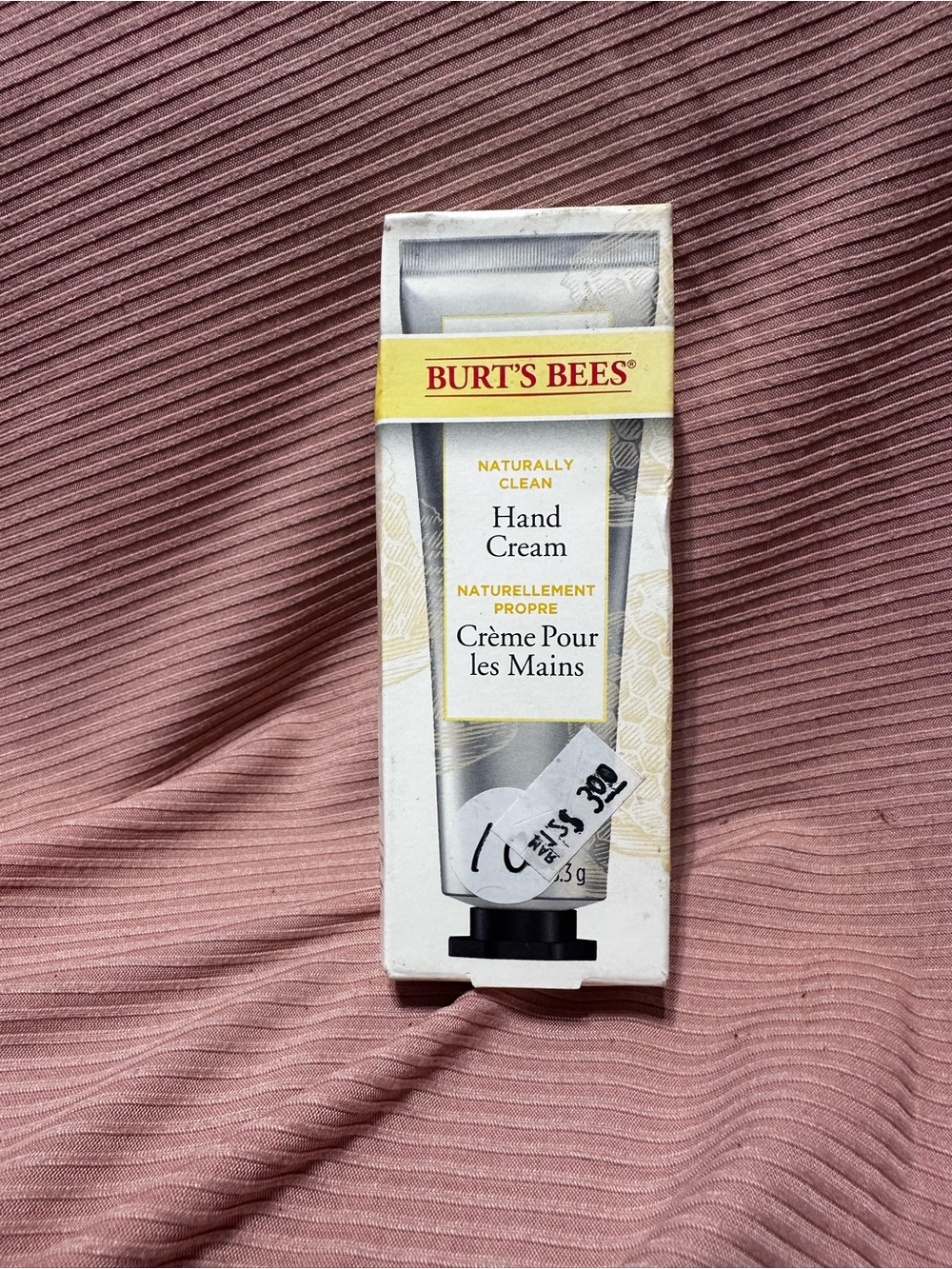 Burt's Bees Hand Cream Tube - White and Yellow Accents